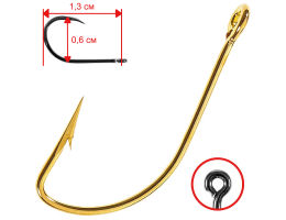 Крючки Vmc 9276 Go 10 (10шт.)