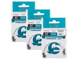 Поводки Контакт 1x7 Лайт 4кг 10см-12шт. (3уп. по 4шт.)