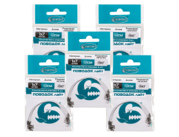 Поводки Контакт 1x7 Лайт 4кг 10см-20шт. (5уп. по 4шт.)