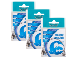 Поводки Контакт 1x7 13кг. 20см. 9шт. (3уп. по 3шт.)