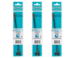 Поводки Контакт Струна №2 15кг. 25см. 30шт. (3уп. по 10шт.) (с вертлюжком)