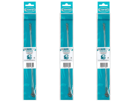 Поводки Контакт Струна №2 15кг. 30см. 30шт. (3уп. по 10шт.) (с вертлюжком)