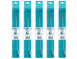 Поводки Контакт Струна №2 15кг. 30см. 50шт. (5уп. по 10шт.) (с вертлюжком)