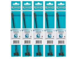 Поводки Контакт Струна №2 15кг. 40см. 50шт. (5уп. по 10шт.) (с вертлюжком)