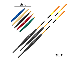 Поплавок Expert 201-27 3гр. 20см. 3шт. антенна 3,5мм. /цв. Мультиколор
