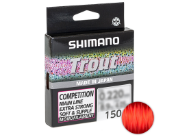 Леска Shimano Trout Competition 0,12мм. 1,29кг. 150м. /красный 