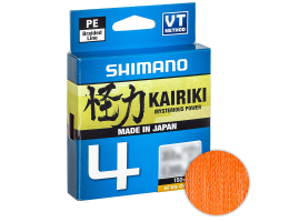 Плетёный шнур Shimano Kairiki X4 150м. 0.20мм. Orange