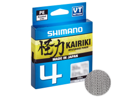 Плетёный шнур Shimano Kairiki X4 150м. 0.19мм. Grey