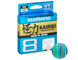 Плетёный шнур Shimano Kairiki X8 150м. 0.10мм. MULTICOLOR
