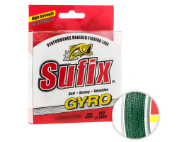 Плетёный шнур Sufix Gyro Braid 135м. 0.12мм. DEEP GREEN