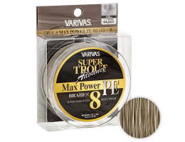 Плетёный шнур Varivas Super Trout ADVANCE MAX POWER X8 150м. 0.8PE GRAY