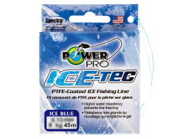 Зимний шнур Power Pro Ice Tec 45м. 0.10мм. BLUE