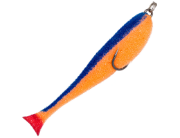 Поролоновые рыбки Контакт Незацепляйка 10см оранжево-синяя 5 шт.