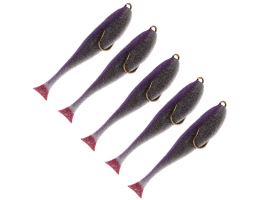 Поролоновые рыбки Контакт Незацепляйка 10см серо-фиолетовая 5 шт.