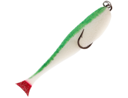 Поролоновые рыбки Контакт Незацепляйка 10см бело-зеленая (двойник)