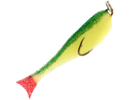 Поролоновые рыбки Контакт Незацепляйка 10см желто-зеленая