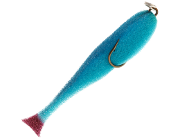 Поролоновые рыбки Контакт Незацепляйка 10см синяя (двойник)