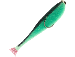 Поролоновые рыбки Контакт Незацепляйка 10см зелено-черная 5 шт.