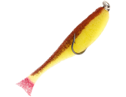 Поролоновые рыбки Контакт Незацепляйка 7см желто-коричневая 5 шт.
