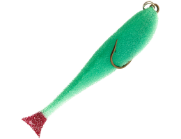 Поролоновые рыбки Контакт Незацепляйка 8см зеленая (двойник)